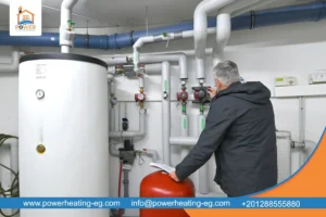 صيانة نظام تسخين مياه مركزي