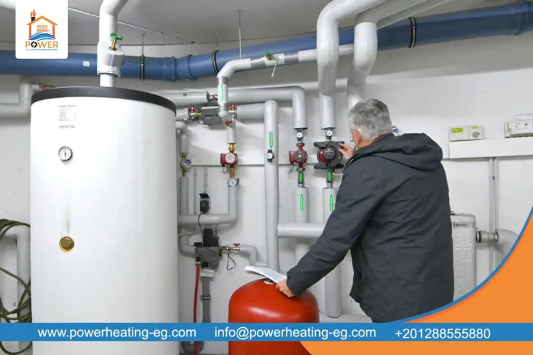 صيانة نظام تسخين مياه مركزي