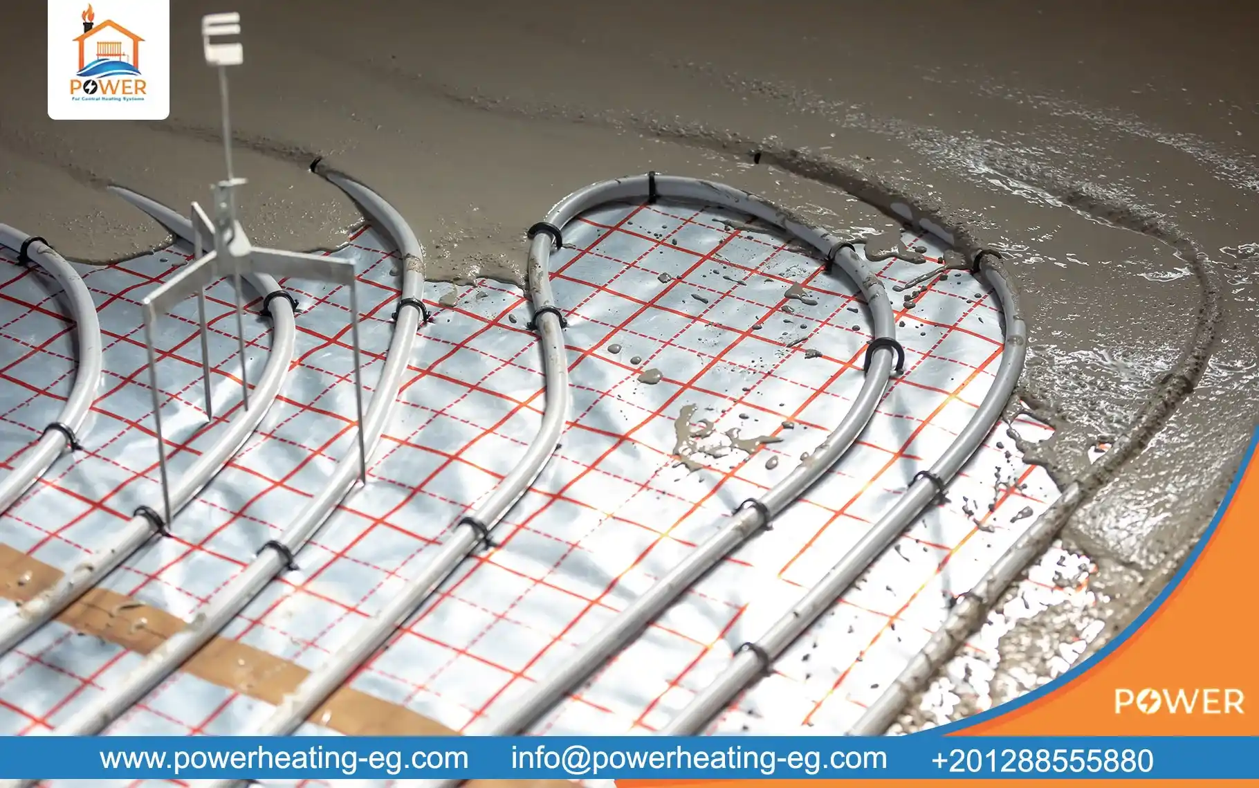 التدفئة تحت البلاط بنظام الماء الساخن