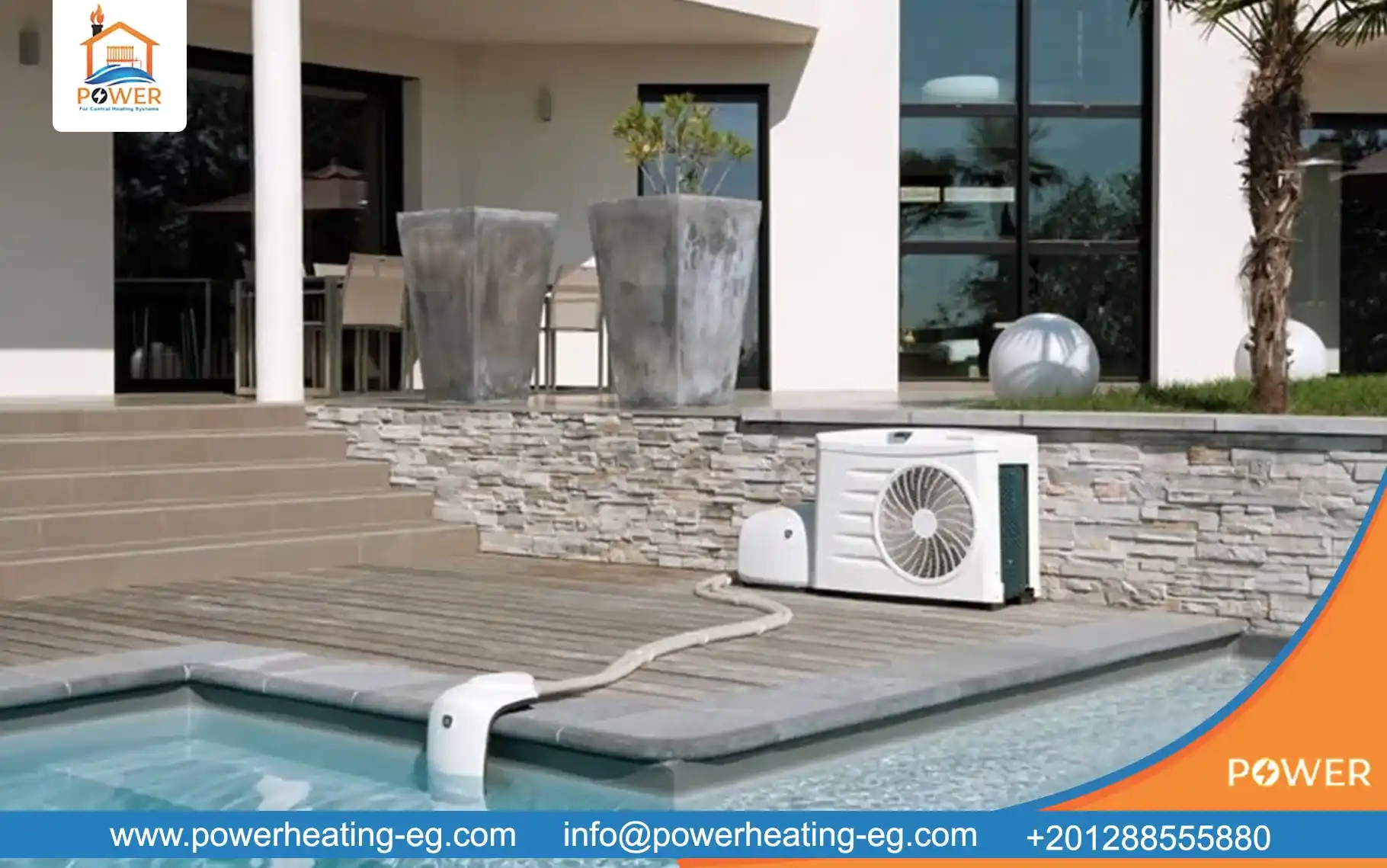 تدفئة حمامات السباحة للمشروعات العقارية